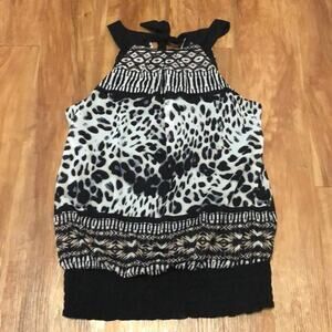 Maurices Animal Print Tank Top Size Medium